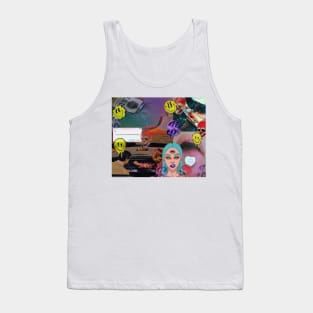 psychedelic aesthetic collage Tank Top